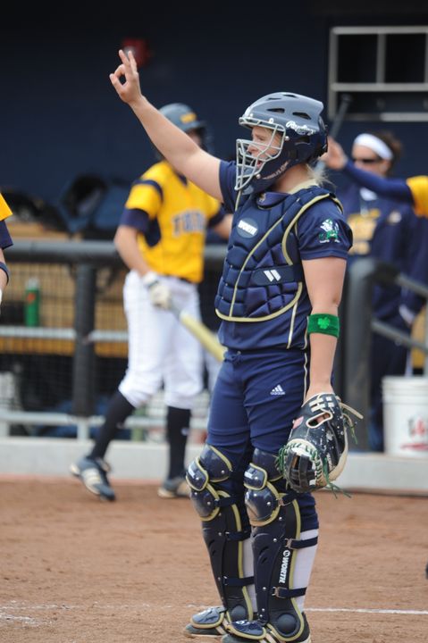 Four RBI from Alexia Clay helped Notre Dame down the Huskies, 12-4.