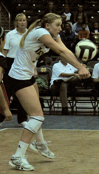 Conference Action Gets Underway This Weekend For Irish Volleyball Freshman Andrea McHugh