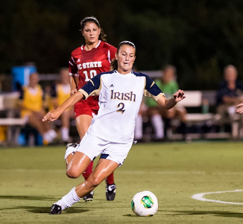 Senior midfielder/tri-captain Mandy Laddish has tied her career high with nine points this season, including a goal and two assists in the past two matches, both Fighting Irish wins.