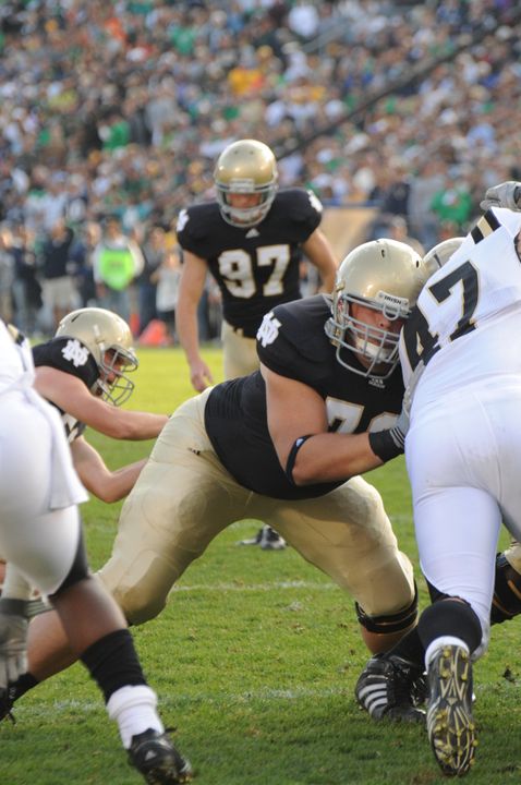 Andrew Nuss has played in 32 games over his Notre Dame career. He has filled a number of different roles for the Irish, but primarily has served as a reserve offensive lineman and special teamer.