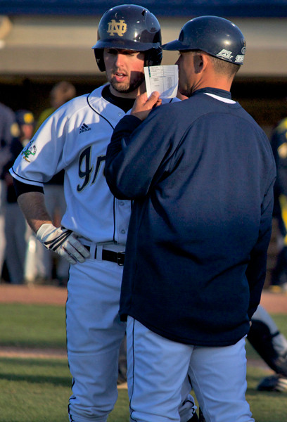 Hudgins, Mancini Lead Irish Past Michigan Senior CF Alex Robinson went 2-for-3 in the victory.