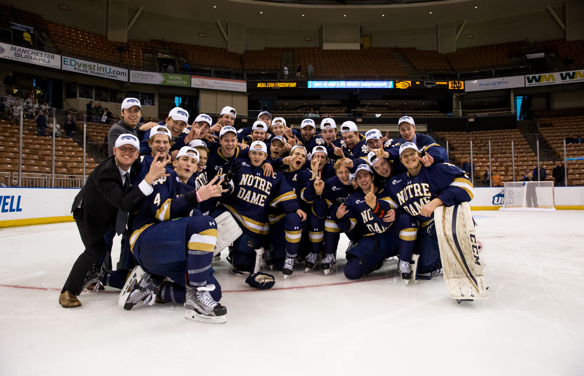 Windy City Bound: Irish Bounce UMass Lowell, 3-2, In Overtime 700022369RG1181_ND_UML