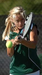 Sophomore Brook Buck lost just a single game in singles and now has won eight in a row in doubles.
