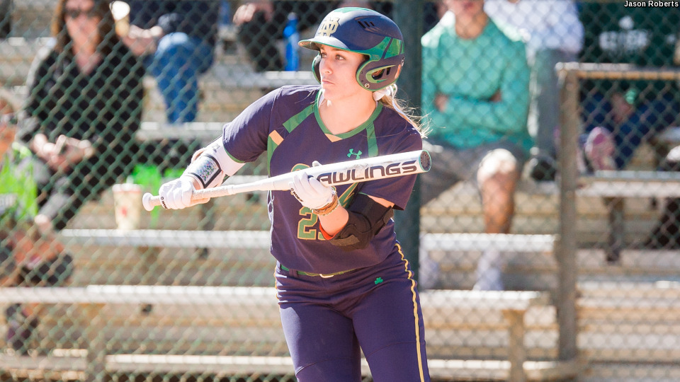 In spite of serious injuries suffered on the softball field, Wester has never missed a game in her Notre Dame career