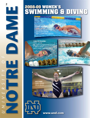 2008-09 Swimming & Diving Media Guide Cover