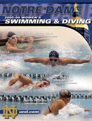 2005-06 Swimming & Diving Media Guide Cover