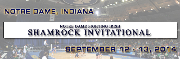 2014 Notre Dame Women's Volleyball Shamrock Invitational